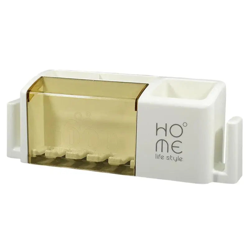 No-Drill Wall-Mounted Toothbrush Holder – 5-Slot Rack Toothbrush Holder Axl A3
