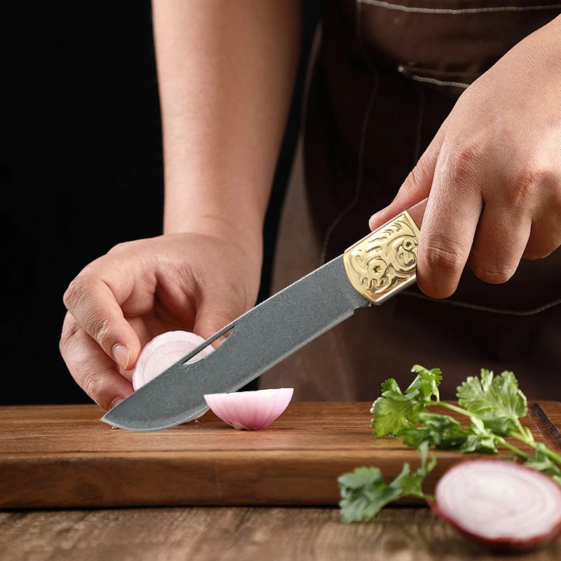 InLeung Folding Kitchen Knife – Stainless Steel Utility Blade Folding Kitchen Knife Axl