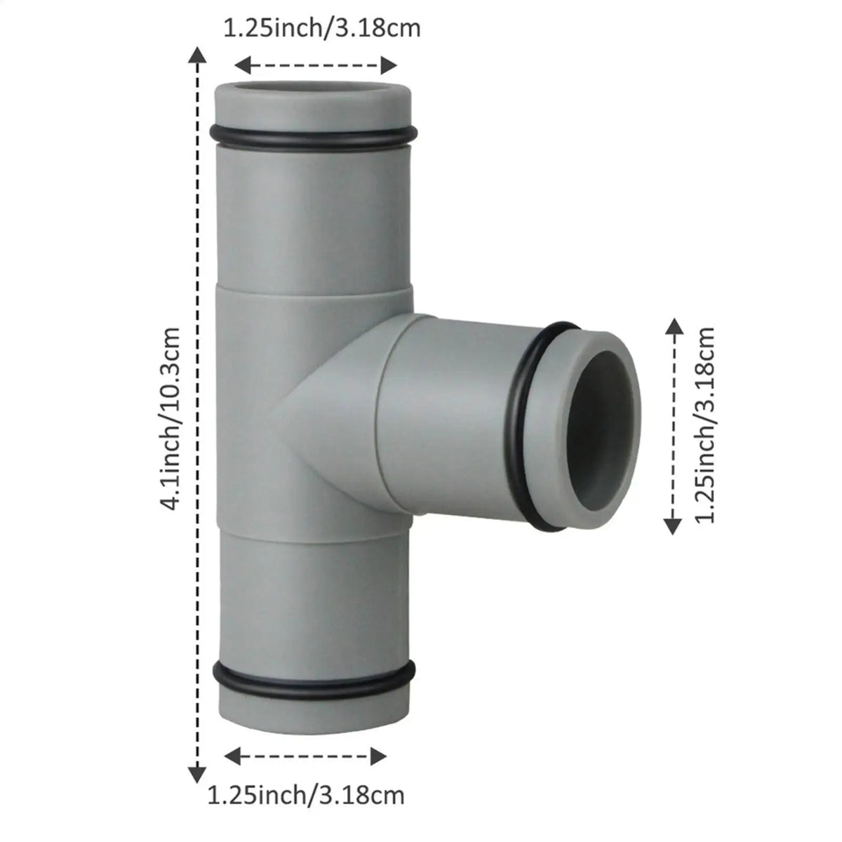 32mm T-Shape Pool Hose Connector | 1.25in Pipe Joint Fitting Pool Pipe Connector Axl