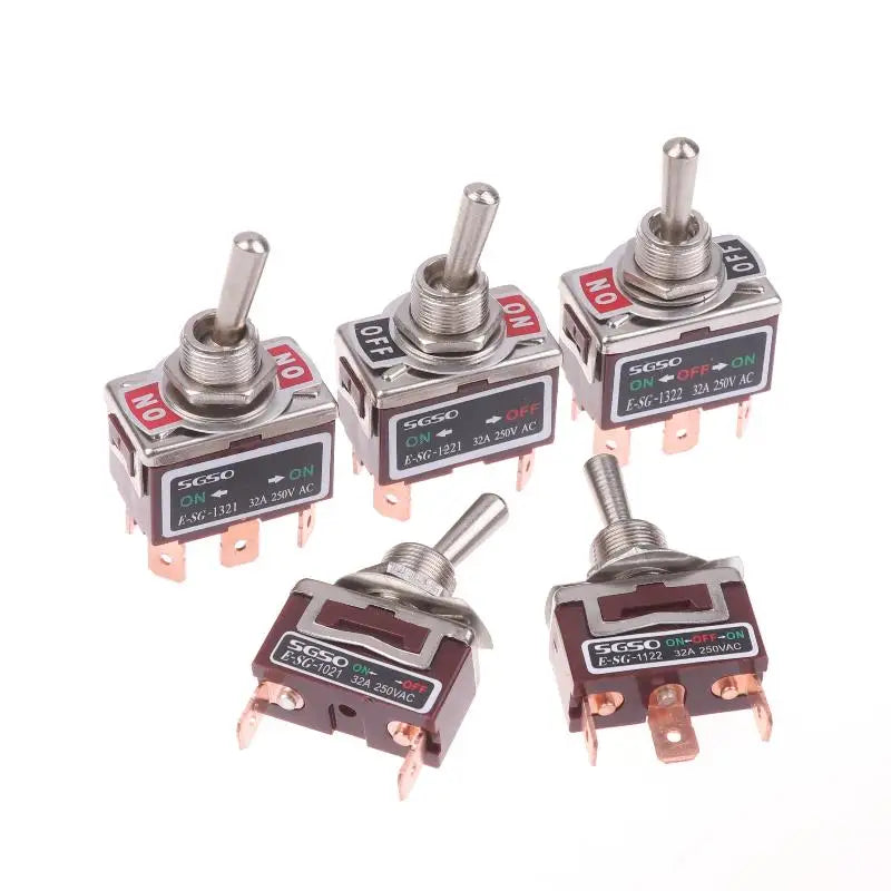 E-SG Self-Locking Rocker Toggle Switch 32A 250VAC 2/3/4/6 Pin Rocker Toggle Switch Axl