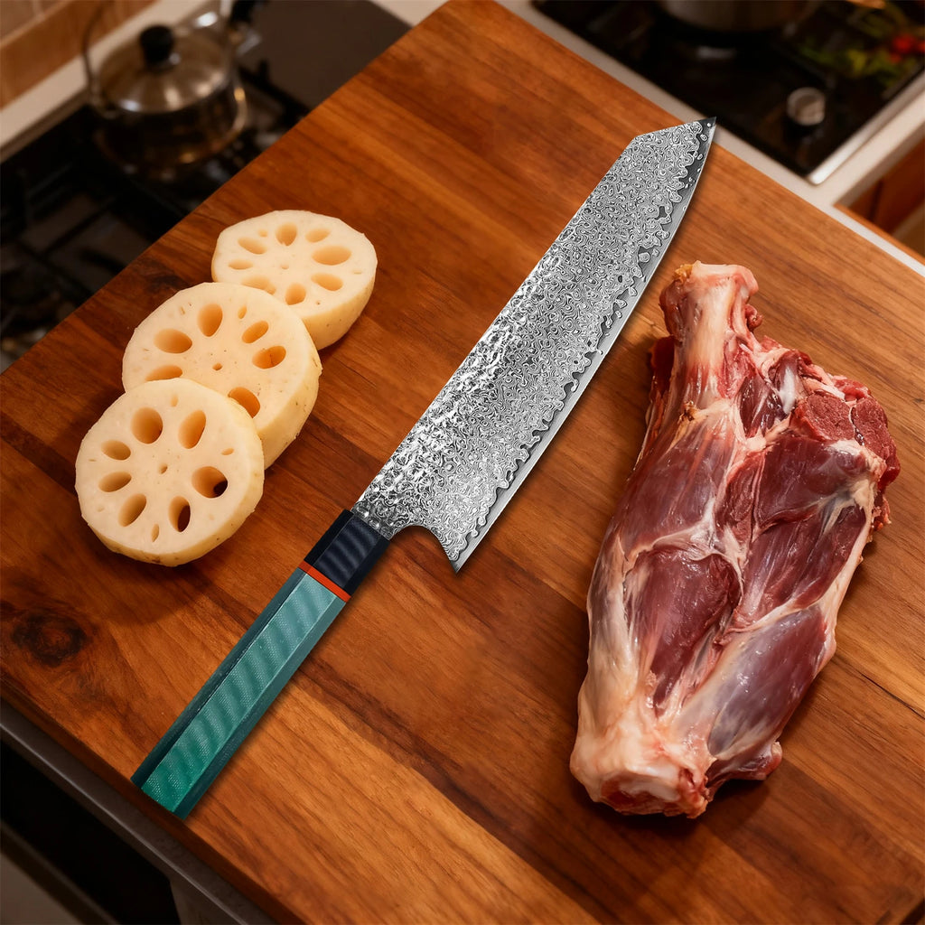 Kiritsuke Knife 67-Layer Damascus Steel – 20cm Chef's Blade Damascus Chef Knife Axl