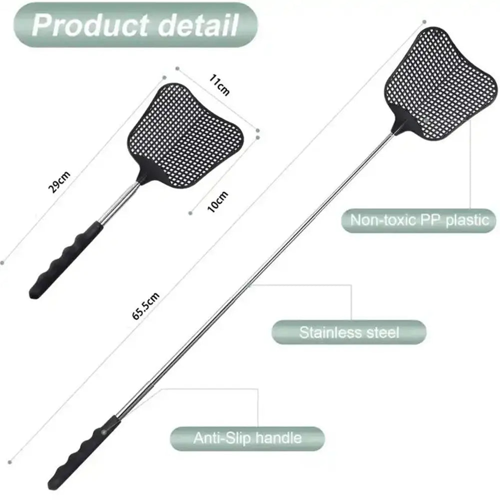Retractable Fly Swatter – Plant Design Manual Mosquito Killer Fly Swatter Axl