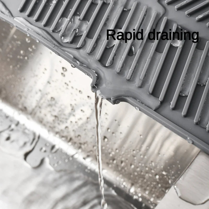 Silicone Faucet Drain Mat – Splash-Proof Kitchen & Bathroom Pad Silicone Drain Mat Axl