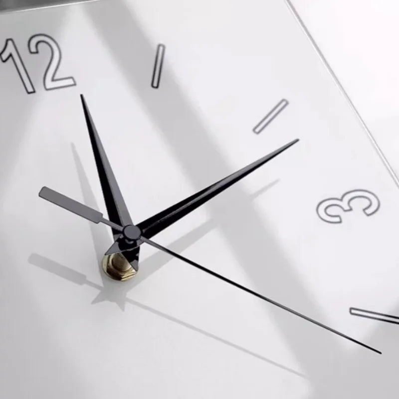 Double-Sided Nordic Silent Corner Wall Clock | 40cm Quartz Wall Clock Axl