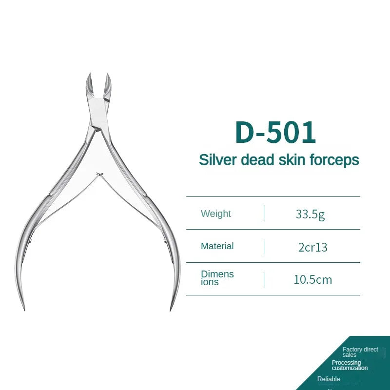 Stainless Steel Cuticle Nipper D501 – Professional Nail Tool Cuticle Nipper Axl Silver