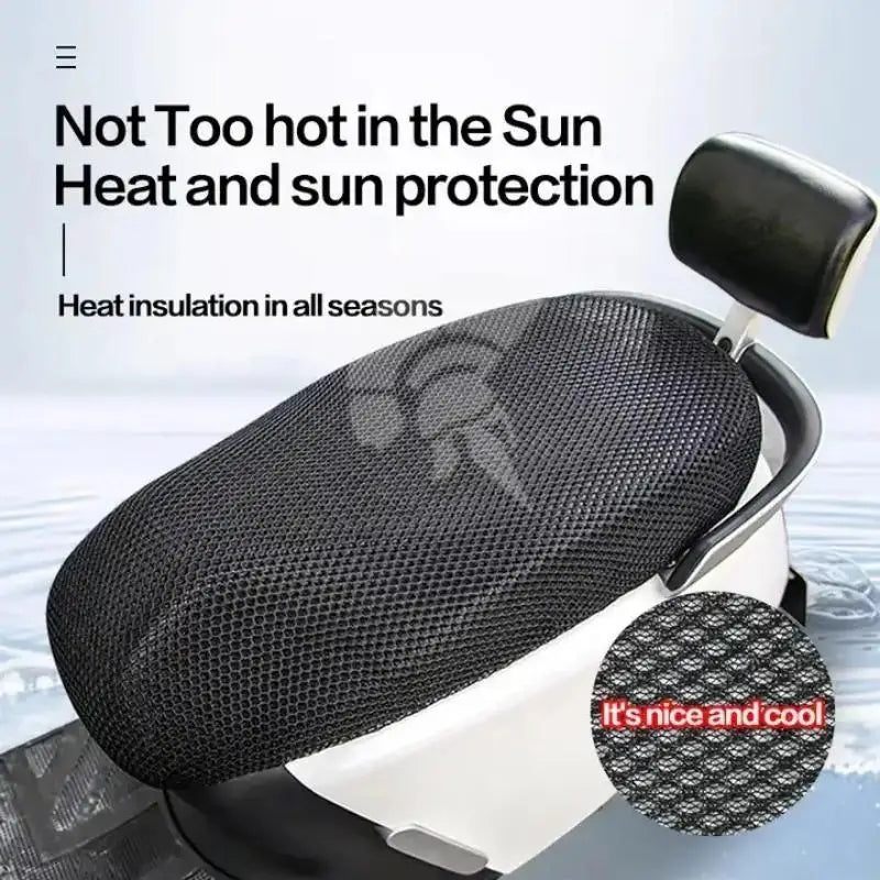 Mesh Motorcycle Seat Cover – Breathable Anti-Slip Cushion Motorcycle Seat Cover Axl