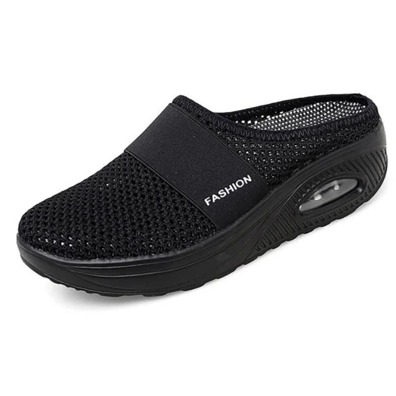 Women's Wedge Slippers – Anti-Slip Retro Sandals, Plus Size EU35–50 Wedge Slippers Axl