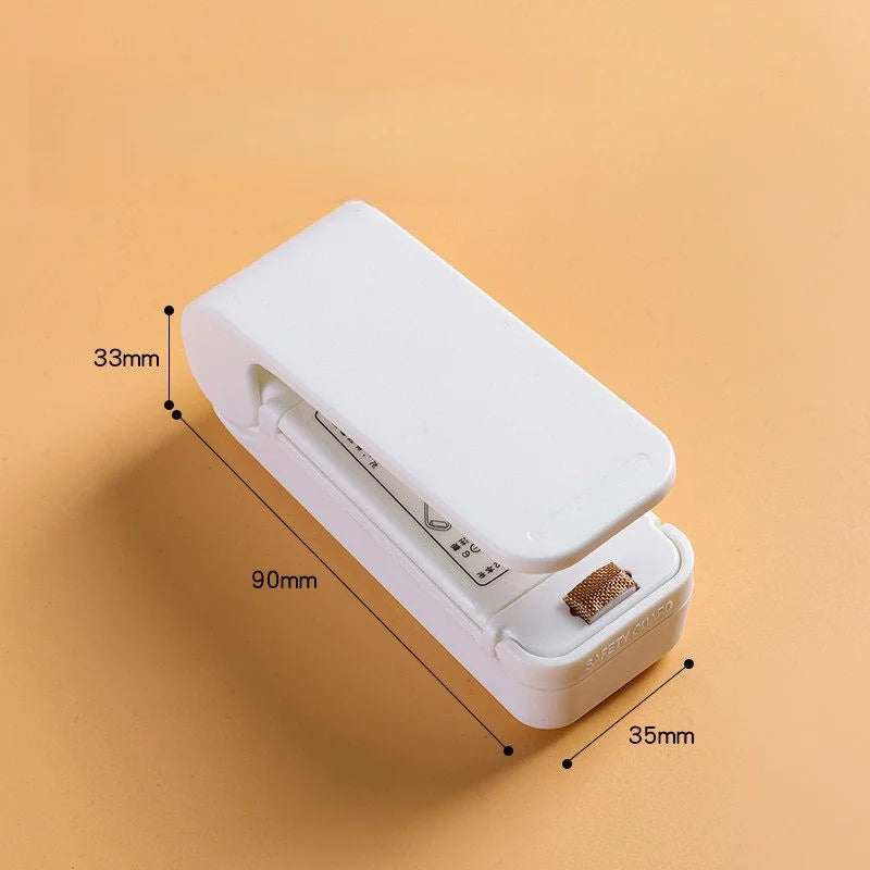 Portable Mini Electric Bag Sealer – Handheld Heat Resealer Handheld Bag Sealer Axl white 1PC