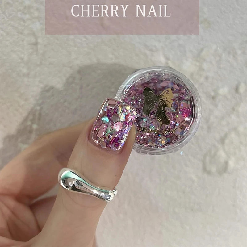 3D Laser Nail Glitter Sequins – Holographic Flakes for Nail Art Nail Art Glitter Axl