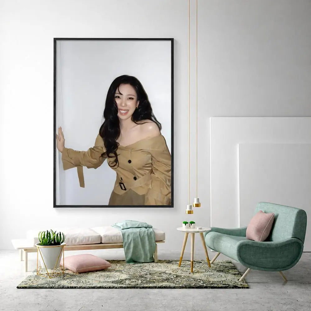 Lee Young Ji Rapper HD Poster – Aesthetic Wall Art Décor Wall Art Poster Axl White16 50X70cmNoframe