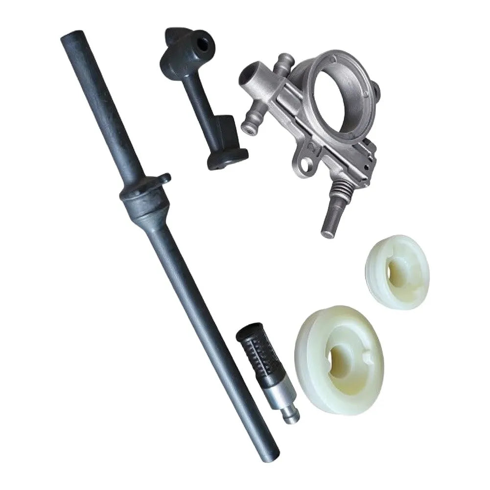 Chainsaw Oil Pump Pipe Hose & Worm Screw Kit – 25CC 2500 Chainsaw Parts Kit Axl