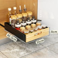 Sliding Cabinet Storage Drawer – Multifunctional Kitchen Organizer Cabinet Storage Drawer Axl Small Black