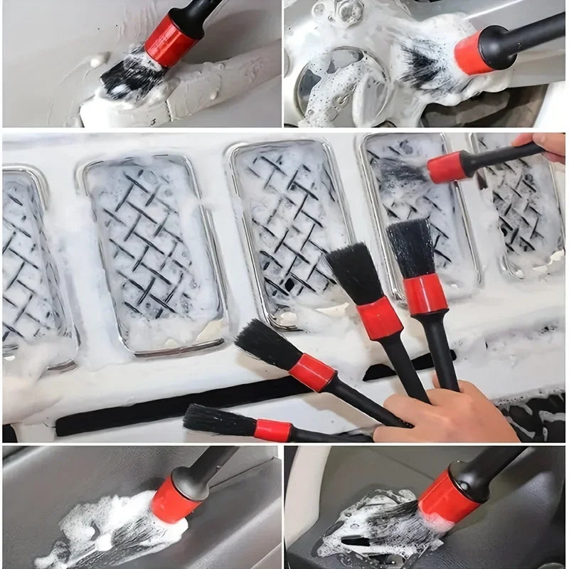 Car Interior Cleaning Brush Set – Drill, Vent & Wheel Hub Kit Car Detailing Brush Set Axl