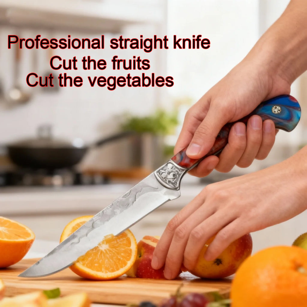 Hand-Forged Stainless Steel Boning Knife with Sheath Boning Knife Axl