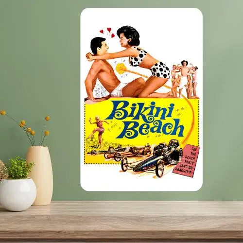 Bikini Beach Classic Movie Metal Poster Sign | Retro Wall Decor Metal Wall Sign Axl aluminum sign aluminum 20x30cm
