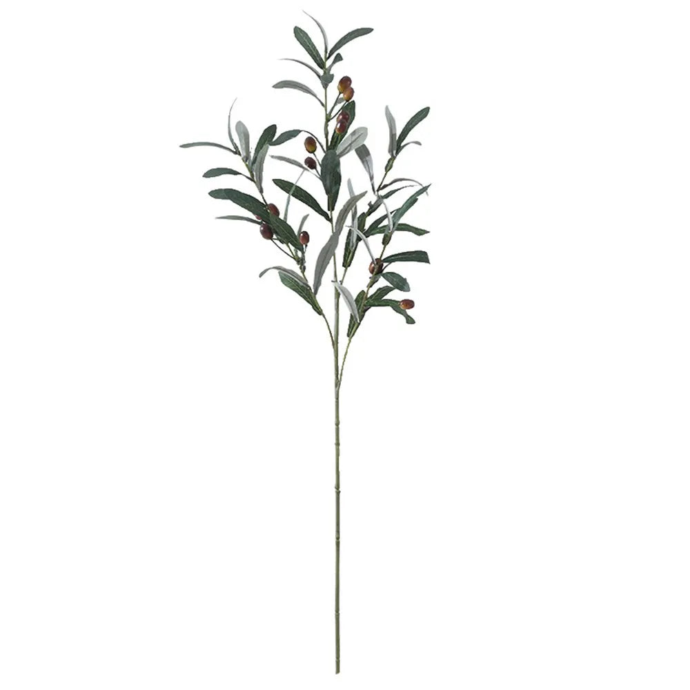 Artificial Olive Branches with Fruits – Fake Plant Home Decor Artificial Plant Stems Axl