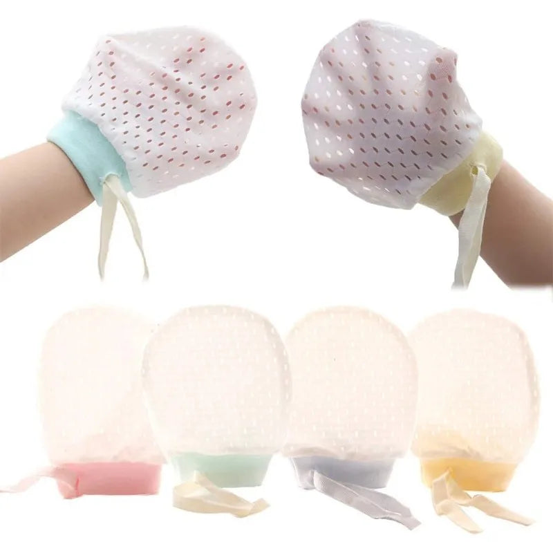 Baby Anti-Scratch Mittens 8 Pairs – Breathable Mesh Gloves 0-1Y Baby Mittens Axl