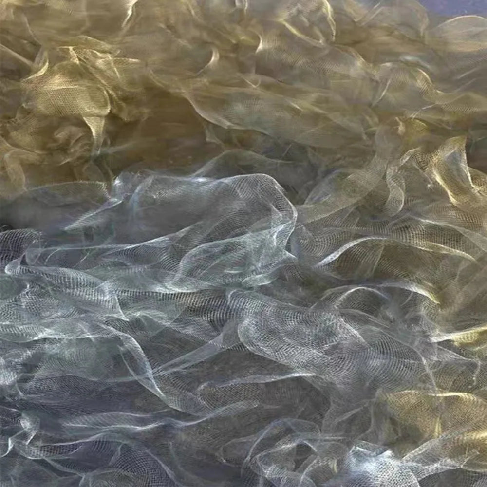 Shapeable Wire Mesh Organza Fabric – DIY Cloud Decoration Decorative Craft Fabric Axl