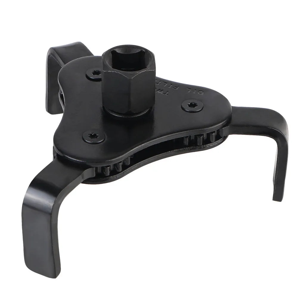 Adjustable Oil Filter Wrench 2.5"–4.5" | 3-Jaw Removal Tool Oil Filter Wrench Axl black