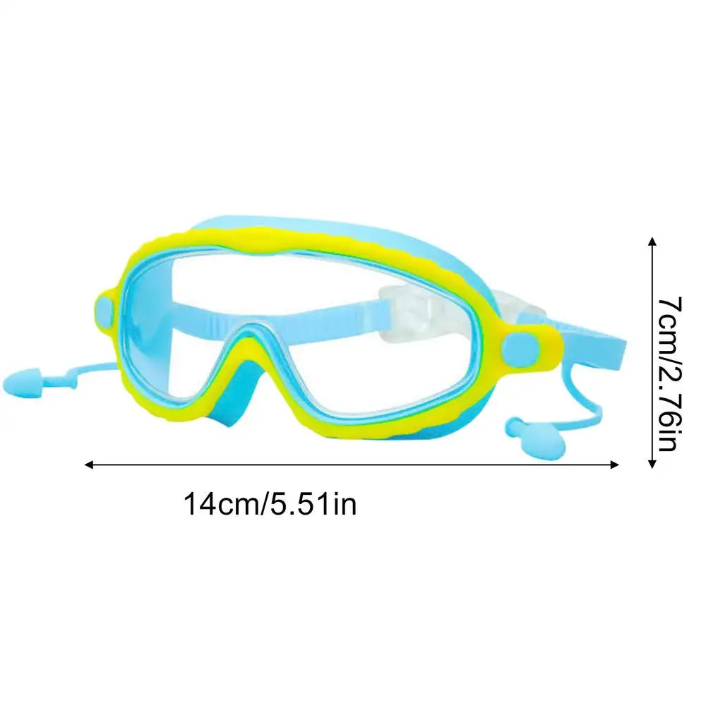 Kids Swimming Goggles – Anti-Fog, UV Protection, Wide Lens Kids Swim Goggles Axl Transparent yellow