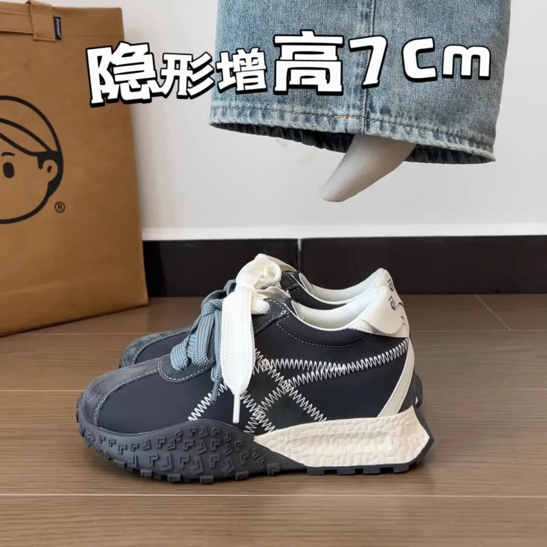 Women's Chunky Sneakers – Thick Sole Casual Lace-Up Shoes Chunky Sneakers Axl