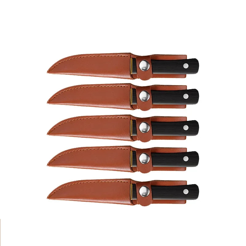 PLYS Stainless Steel Knife – Kitchen, Camping & BBQ Kitchen & Camp Knife Axl 5pcA