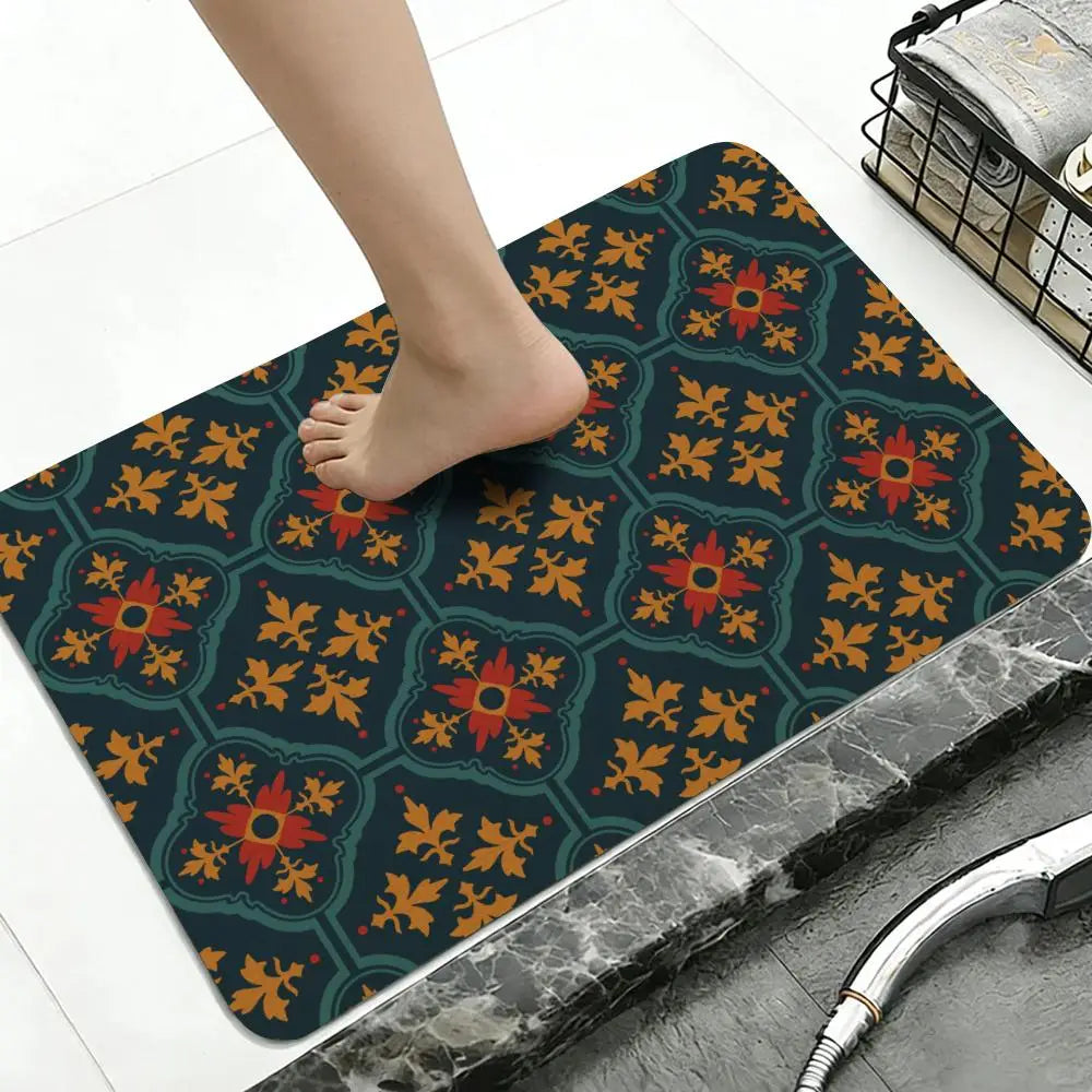 Talavera Diatomite Bath Mat – Quick Dry, Non-Slip & Absorbent Diatomite Bath Mat Axl