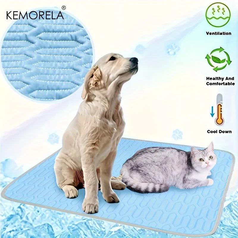 KEMORELA Pet Cooling Mat & Bed – 4 Sizes for Dogs & Cats Pet Cooling Mat Axl