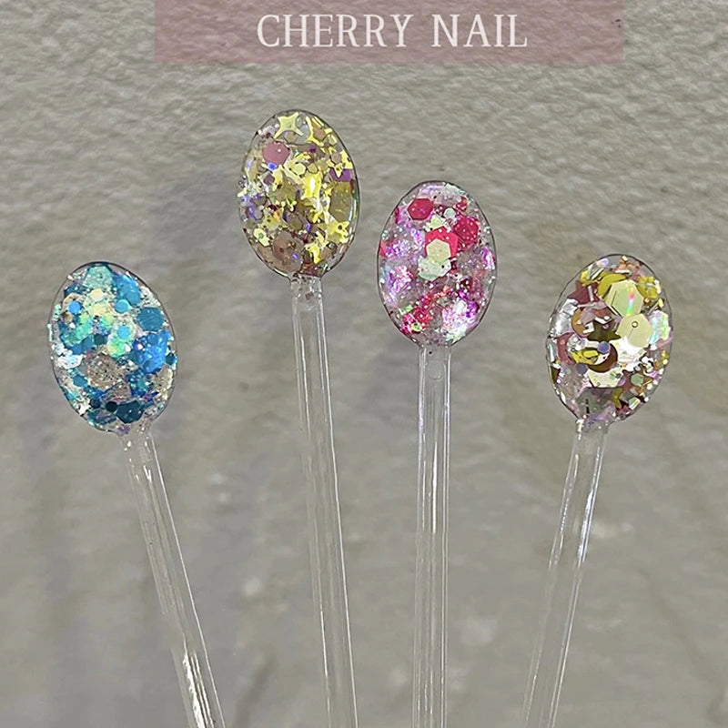 3D Laser Nail Glitter Sequins – Holographic Flakes for Nail Art Nail Art Glitter Axl