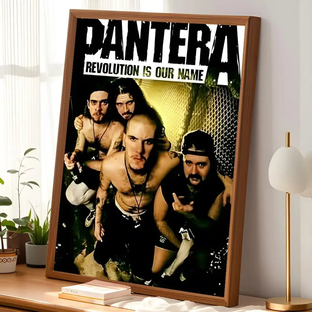 Pantera Band Self-Stick HD PVC Wall Poster – Waterproof Decor Wall Art Poster Axl