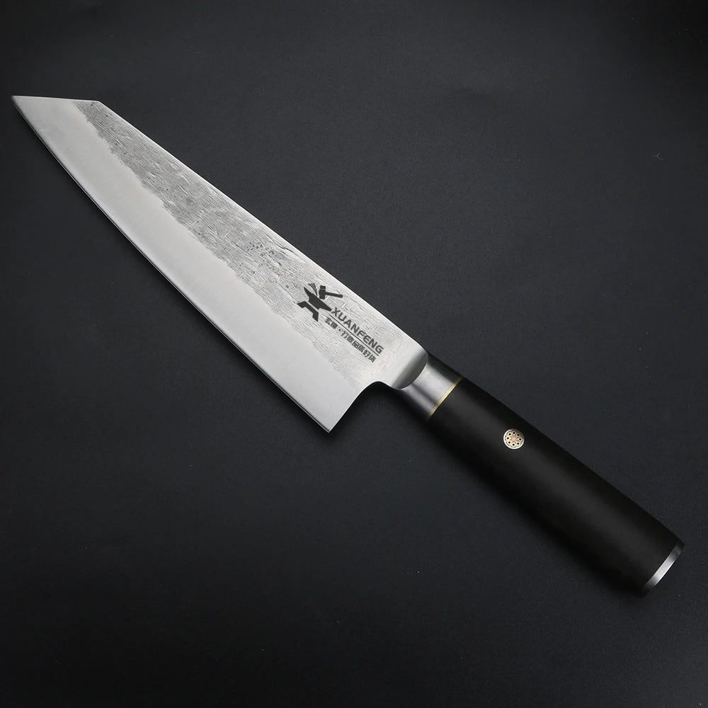 XUAN FENG Hand Forged 9CR18 Chef Knife – Wood Handle Chef Knife Axl