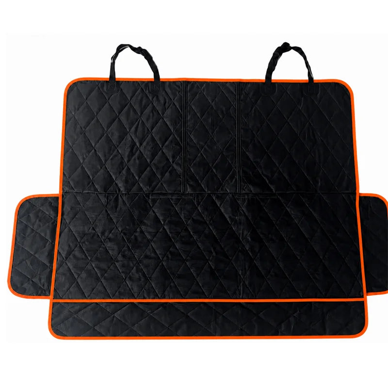 Waterproof Pet Car Seat Cover – Dog & Cat Seat Protector Pet Car Seat Cover Axl Rear Orange Frame Other Four Seasons