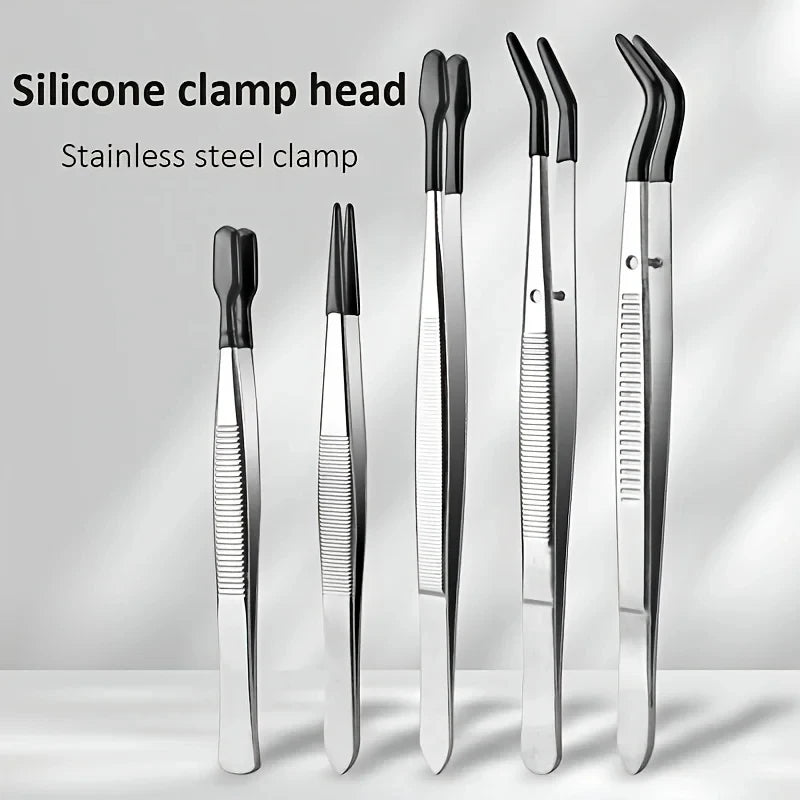 PVC Coated Stainless Steel Precision Tweezers – Non-Scratch Tip Precision Tweezers Axl