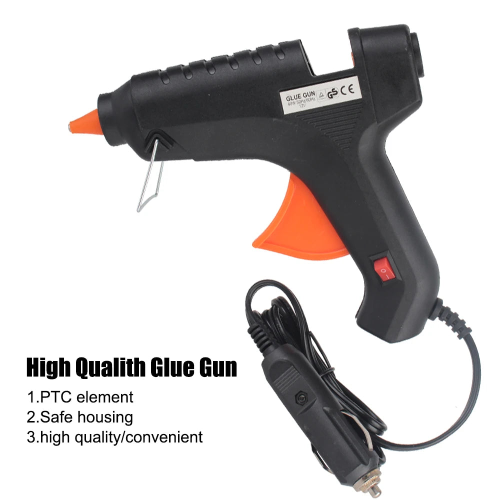 12V 40W Paintless Dent Repair Glue Gun + 5 Glue Sticks Kit Dent Repair Tool Axl
