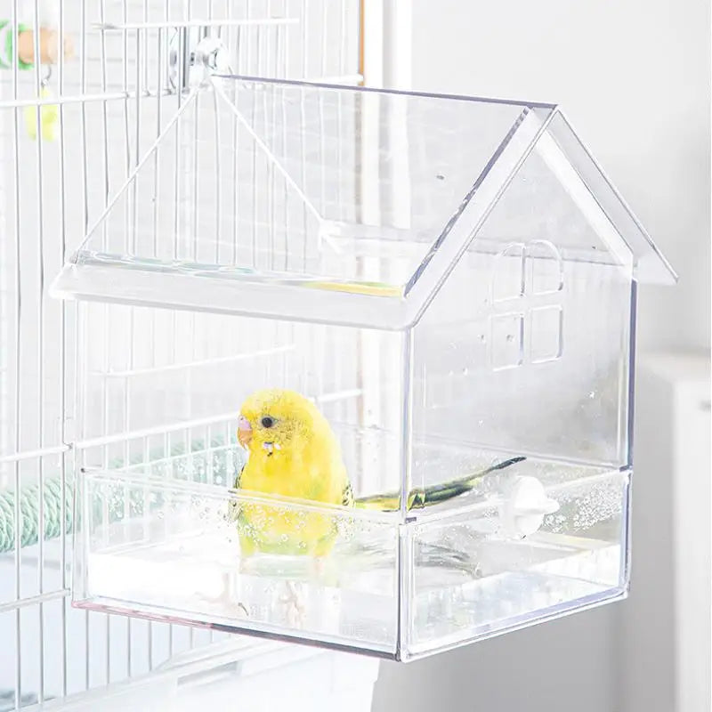 Hanging Parrot Feeder & Bird Bath Bowl | Cage Accessory Bird Feeder Bowl Axl