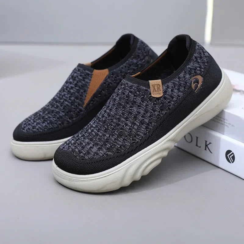 Women's Slip-On Sneakers – Lightweight Breathable Walking Shoes Women's Slip-On Sneakers Axl Black 35