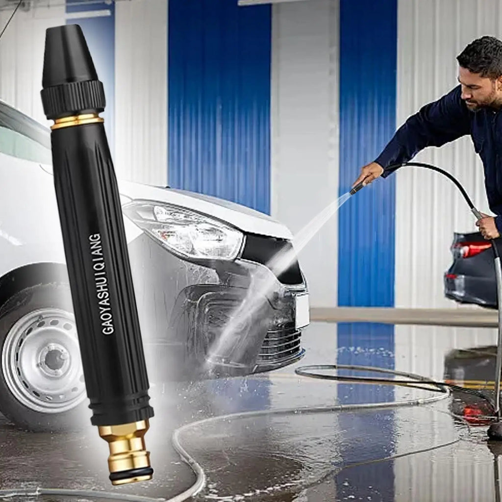 Metal Garden Hose Spray Nozzle – 3 Pattern Handheld Sprayer Garden Hose Nozzle Axl