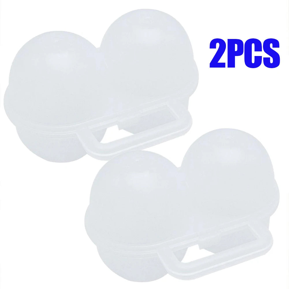 Portable Camping Egg Holder 2-Grid Storage Case – 1/2/3 Pack Egg Storage Case Axl 2pcs