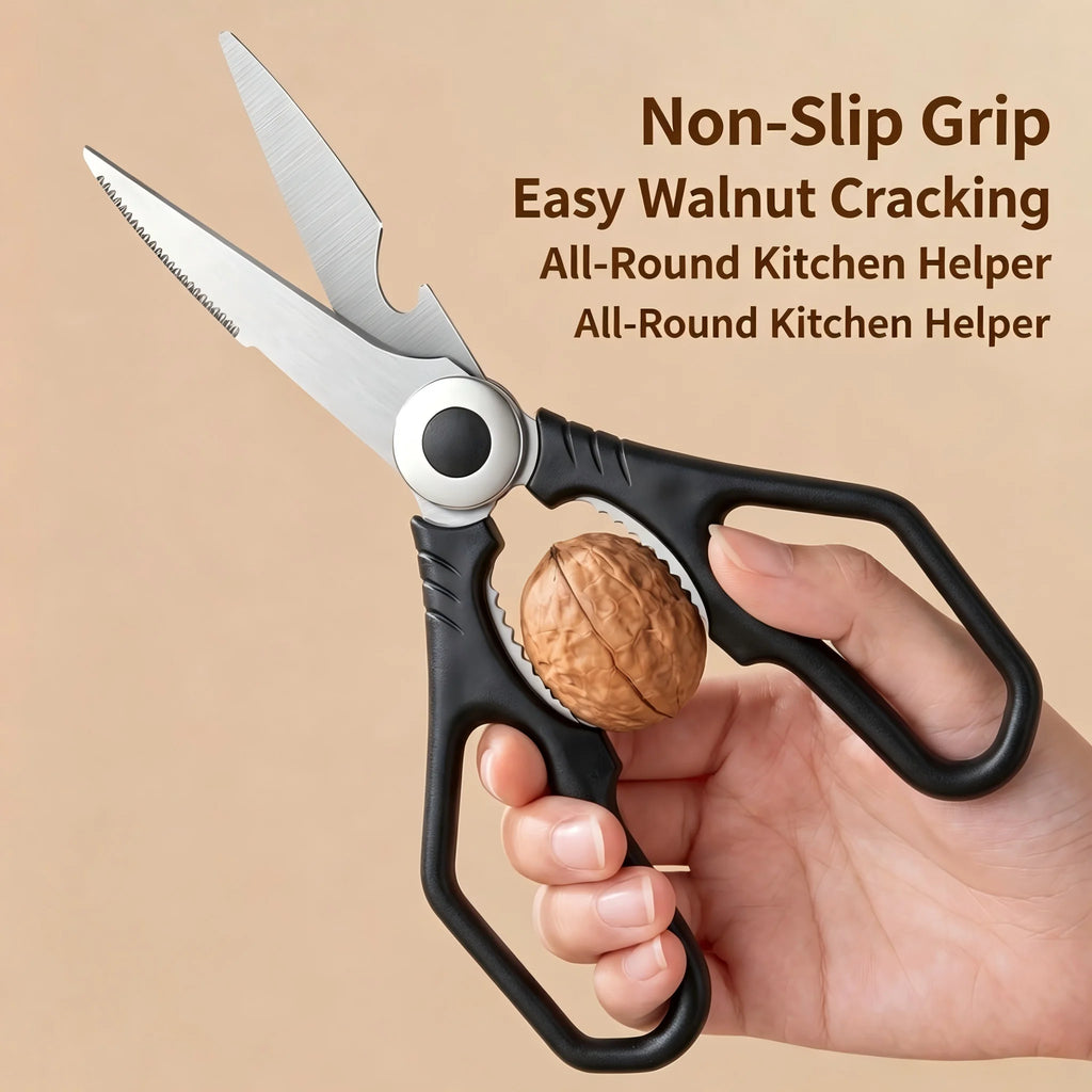 PLYS Stainless Steel Kitchen Scissors | Multifunctional Shears Kitchen Scissors Axl