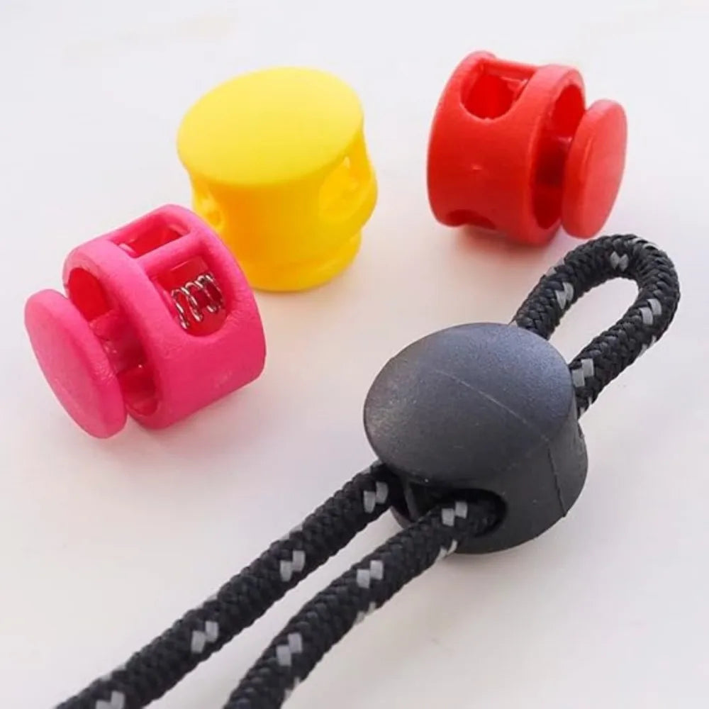 20pcs Colorful Spring Cord Lock Toggles – Rope Stopper Clips Cord Lock Toggles Axl