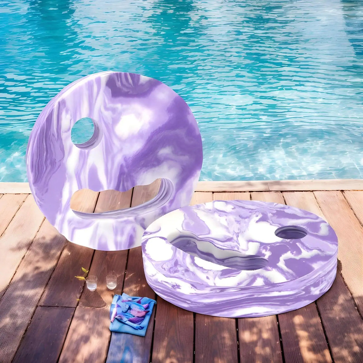 2-Pack EVA Foam Aquatic Fitness Discs | Pool Exercise Aid Pool Exercise Discs Axl