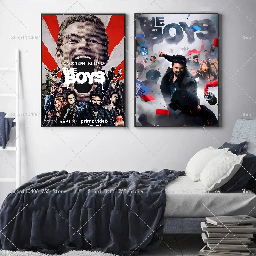 The Boys TV Show Poster – Self-Adhesive Waterproof Wall Art Wall Art Poster Axl