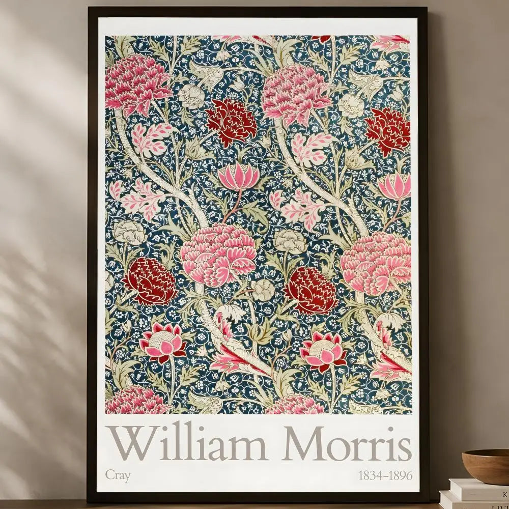 William Morris Self-Stick HD PVC Wall Art Poster | Waterproof Wall Art Poster Axl White16 15X20cmNoframe