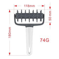 Pizza Dough Roller Pin & Pastry Hole Puncher Baking Tool Pastry Baking Tool Axl Grey