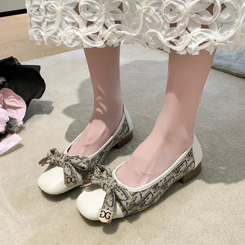 UXST Women's Mary Jane Flats – Butterfly-Knot Casual Pumps Mary Jane Flats Axl