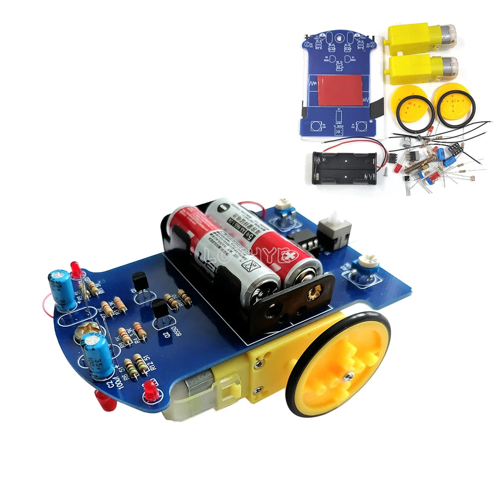 LOTHYE D2-1 Line Tracking Robot Car DIY Soldering Kit DIY Robot Car Kit Axl Default Title