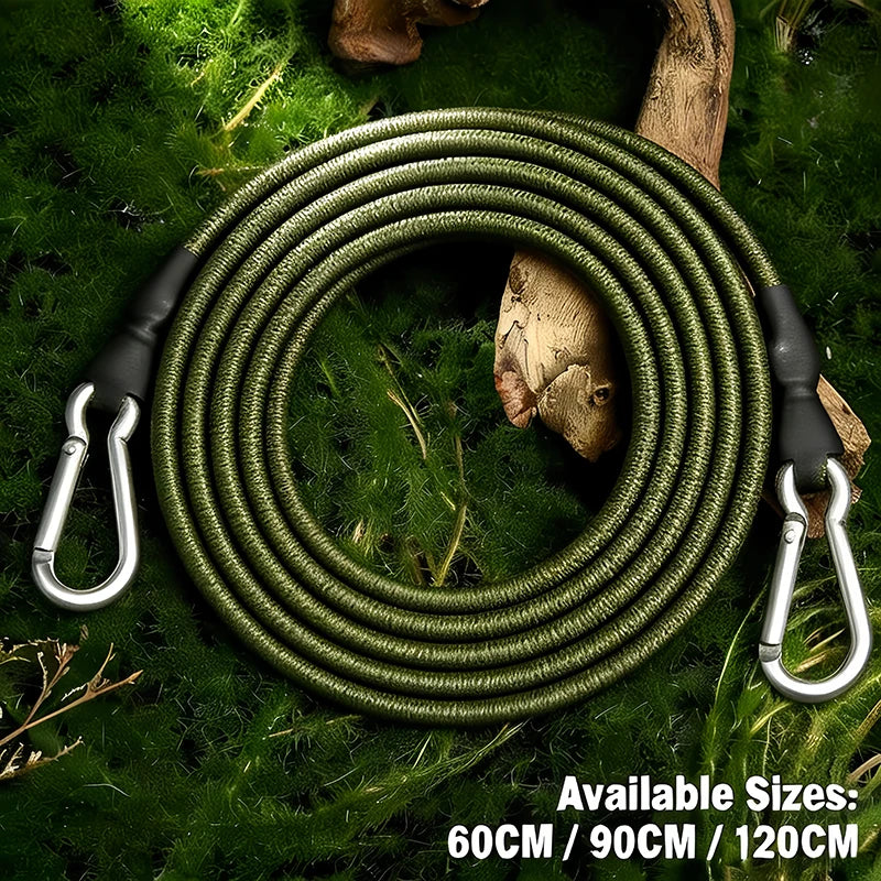 Heavy Duty Bungee Cord with Carabiner Hooks | Camping & Luggage Bungee Cord Axl