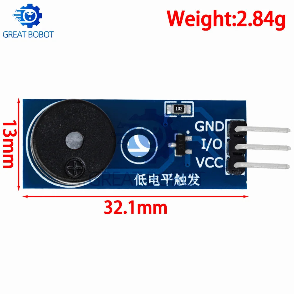 Passive Buzzer Module for Arduino DIY Kit – 3.3V to 5V Buzzer Module Axl