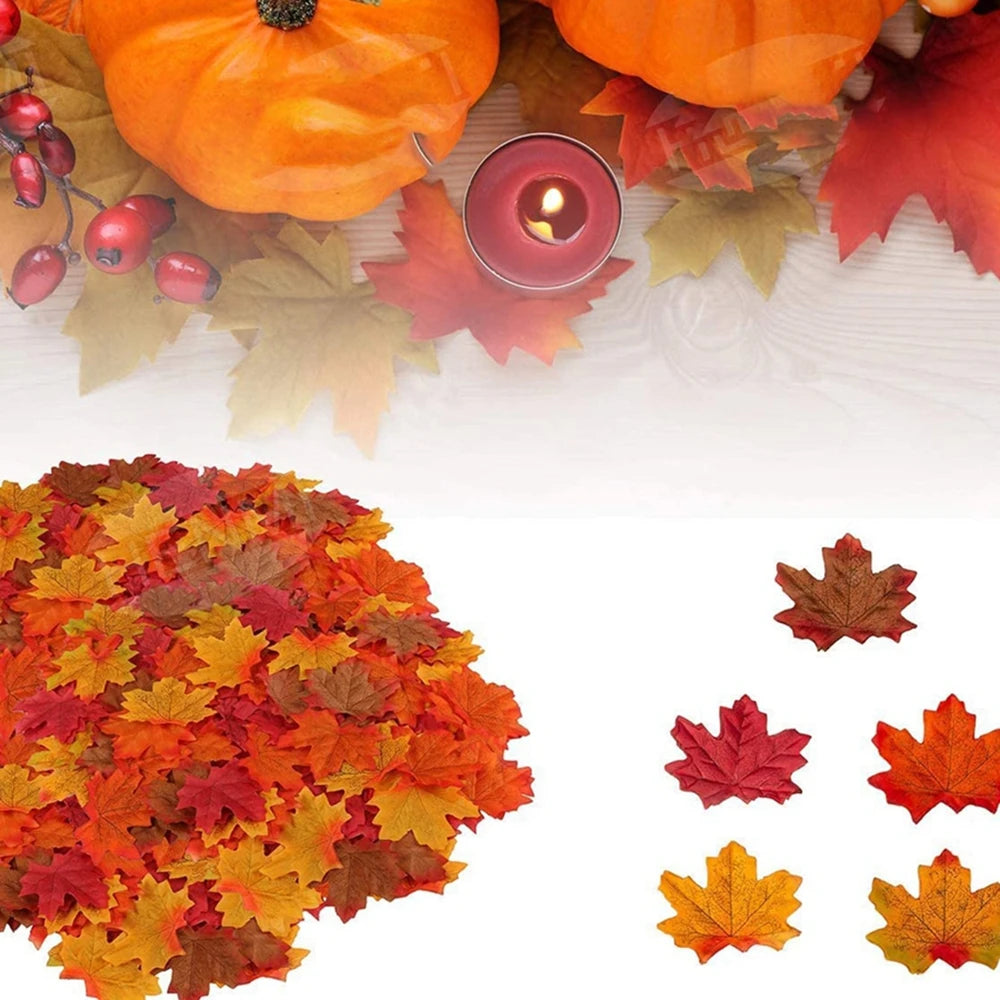 Silk Maple Leaf Artificial Flowers – Autumn Wedding & Home Decor Artificial Silk Leaves Axl