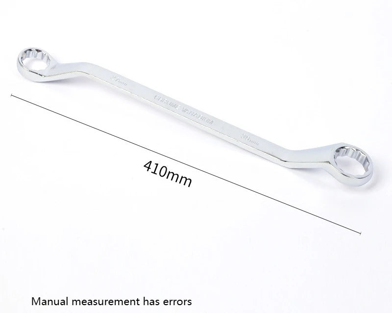 Double End Offset Ring Spanner – Chrome Vanadium Steel Wrench Box End Wrench Axl 27-30mm